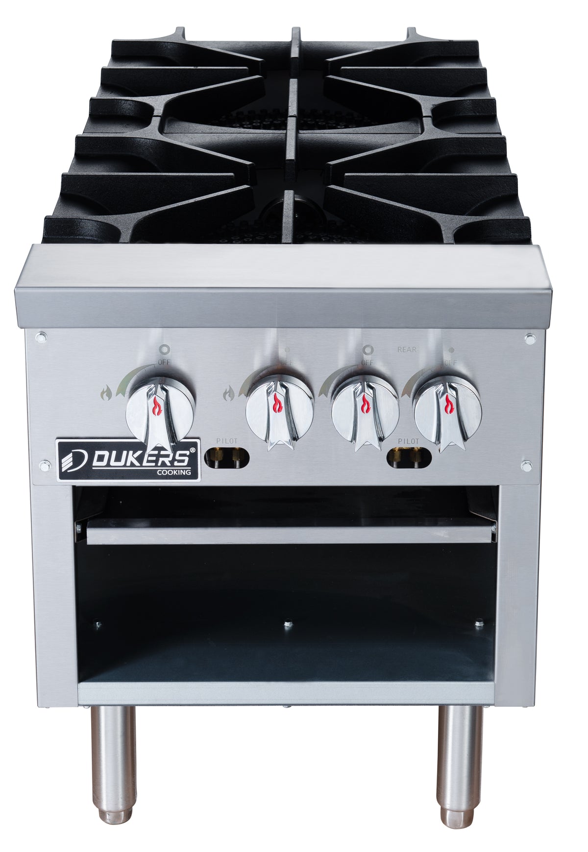 DUKERS DCSPA2 Double Burner Stock Pot Range
