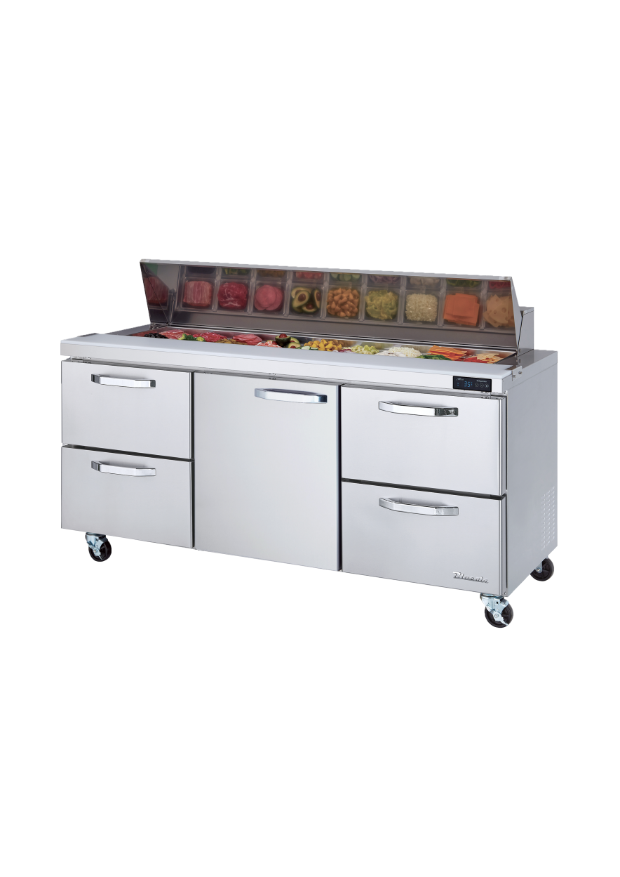 Blue Air BLPT72-D4RL-HC 1-Door Sandwich Prep Drawer