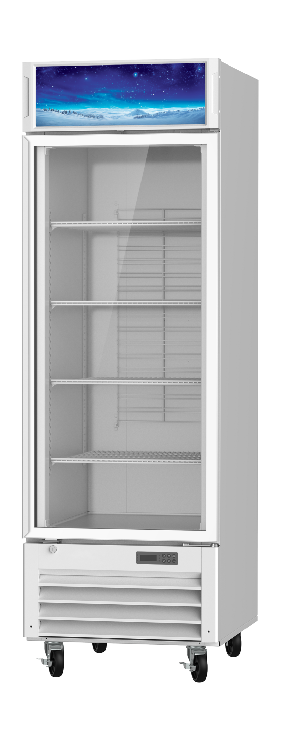 Blue Air BGF23W-HC 1-Door Glass Door Merchandiser Freezer – White