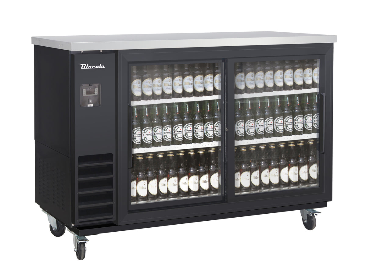 Blue Air BLNBB-60BG-SL-HC 2-Door Back Bar Cooler - Narrow Depth