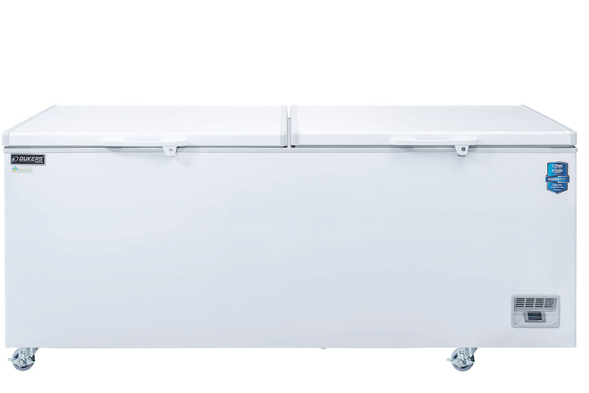 Dukers BD/BG-520 solid lid chest freezer