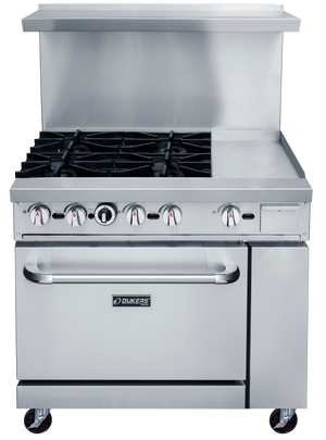 DUKERS DCR36-4B12GM 36" Mix Top Gas Oven Range