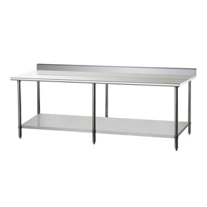 DUKERS DCSTW-3072B 72" x 30" Work Table with Backsplash