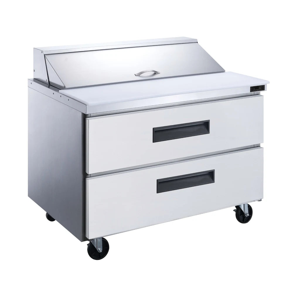 DUKERS DSP36-15M-D2 36" Mega Top Sandwich Prep Station with Drawers