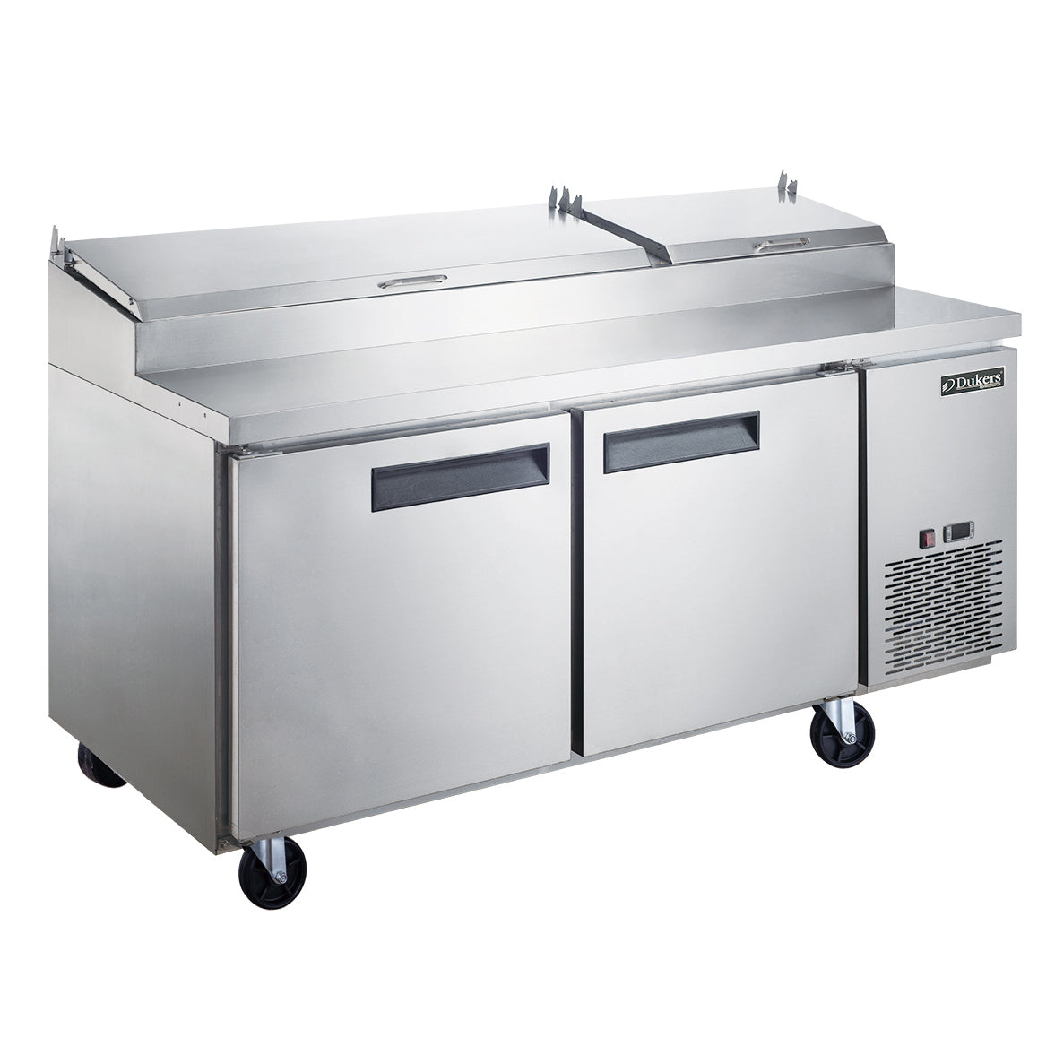 DUKERS DPP70-9-S2 Double Door Pizza Prep Station Refrigerator