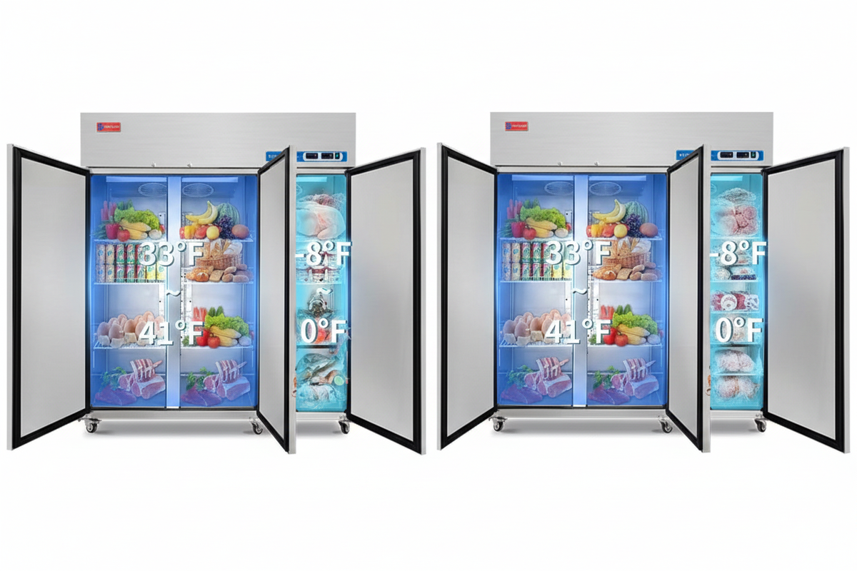 Commercial Fridge Freezer Combo