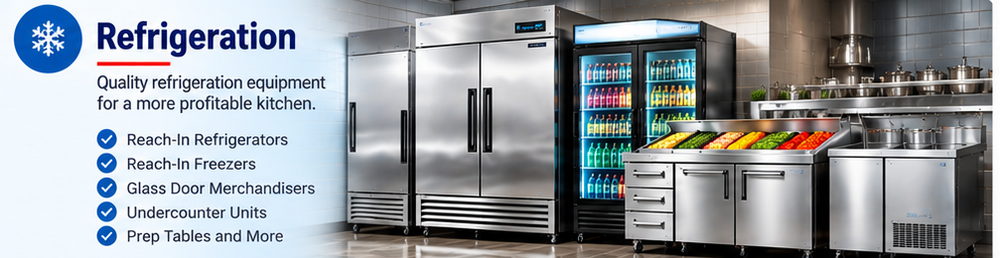 Refrigeration equipment banner without visible equipment brands