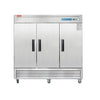 WESTLAKE WKF-82B Reach-In Freezer 82" 3-Door 72 Cu.ft Stainless Steel