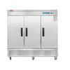 WESTLAKE WKR-82B Reach-In Refrigerator 82" 3-Door 72 Cu.ft Stainless Steel