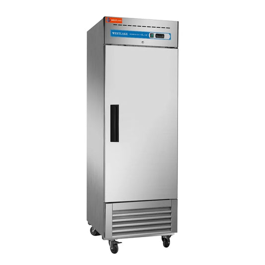 WESTLAKE WKR-23B Reach-In Refrigerator 27" 1-Door 23 Cu.ft Stainless Steel