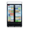 WESTLAKE WKR-48GB Reach-In Refrigerator Merchandiser 48" 2-Glass Door 36 Cu.ft Stainless Steel