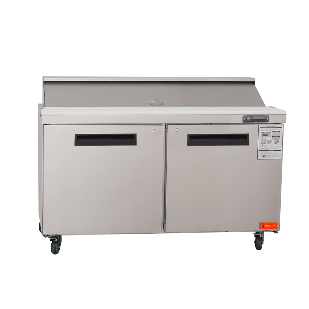 WESTLAKE WKSR-60B Prep Table 60" 2-Door Stainless Steel