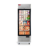 WESTLAKE WK-23FG Reach-In Freezer Merchandiser 27" 1-Glass Door 23 Cu.ft Stainless Steel