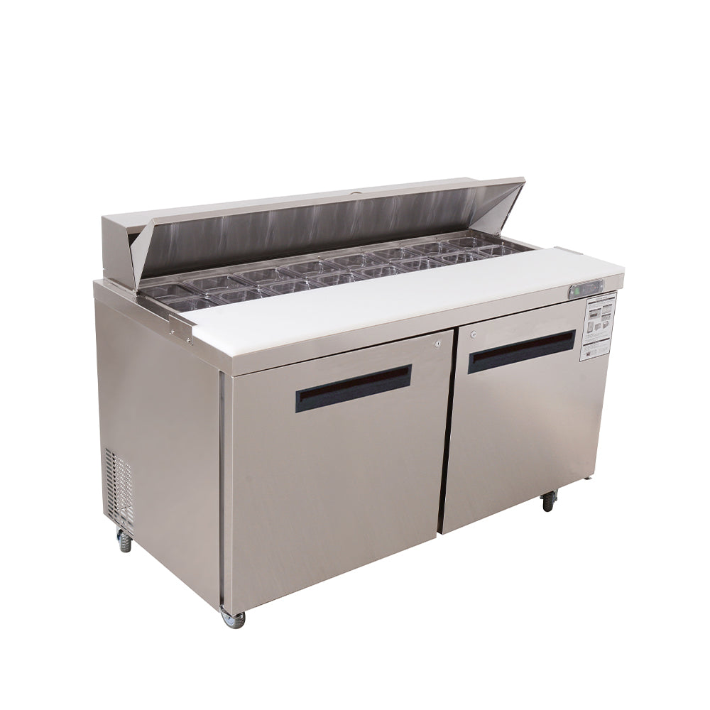 WESTLAKE WKSR-60B Prep Table 60" 2-Door Stainless Steel