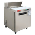 WESTLAKE WKSR-27B Prep Table 27" 1-Door 8-Pan Stainless Steel