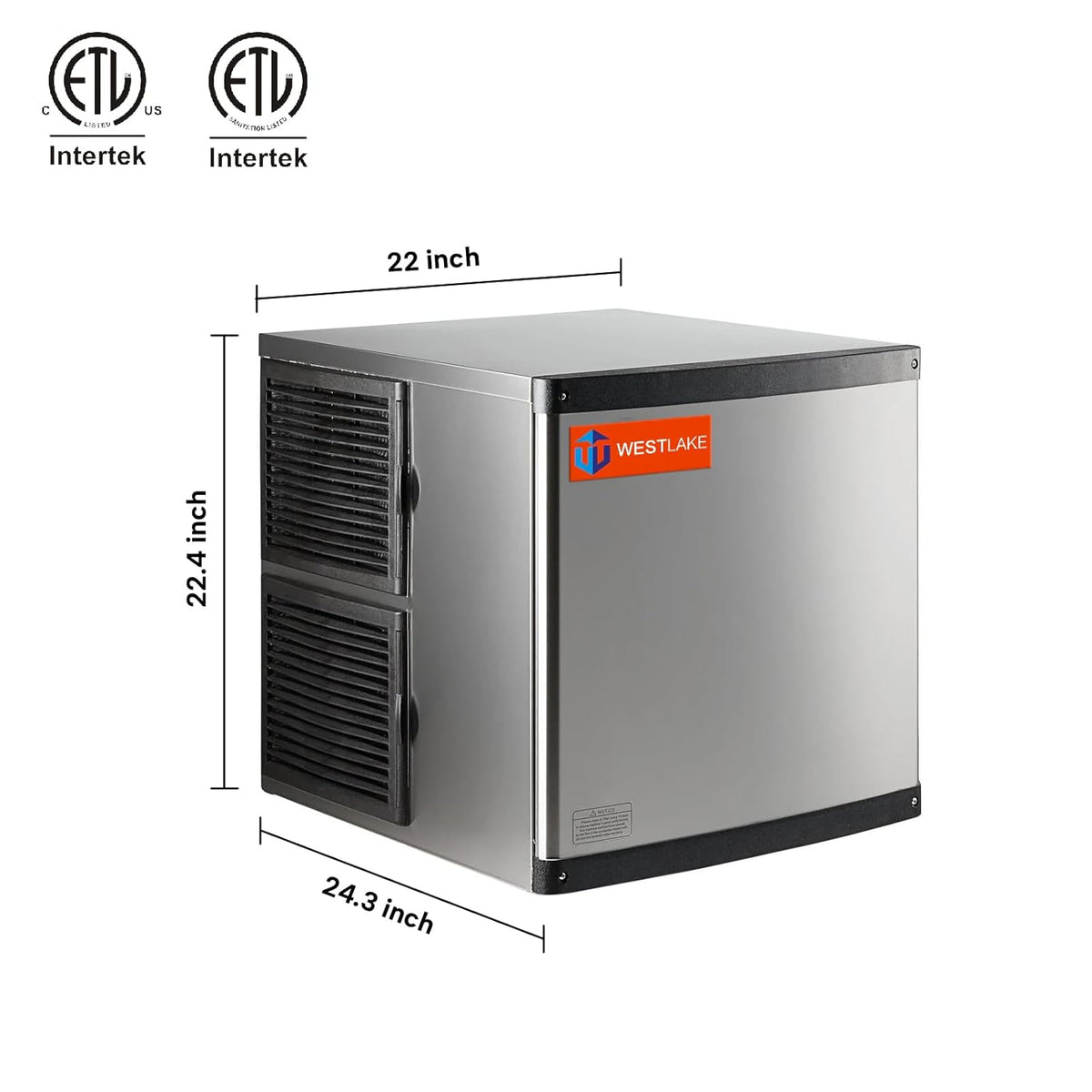 WESTLAKE SK-329P Ice Maker Head 22" 350 lb/Day