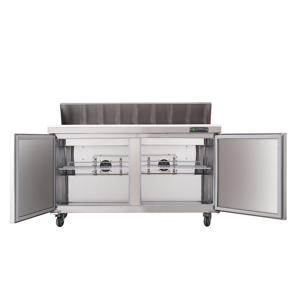 WESTLAKE WKSR-60B Prep Table 60" 2-Door Stainless Steel