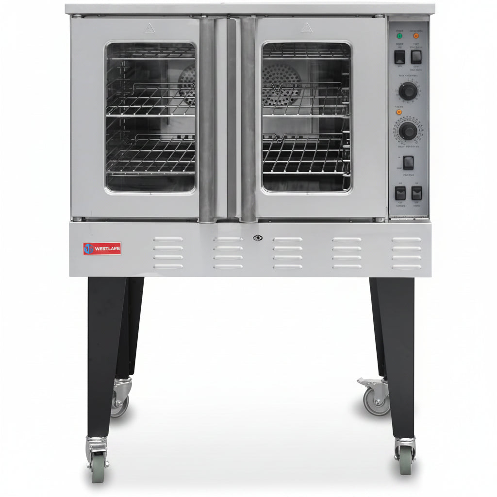 WESTLAKE GCO511 Gas Convection Oven 39" Single Deck Full Size 60, 000 BTU Stainless Steel