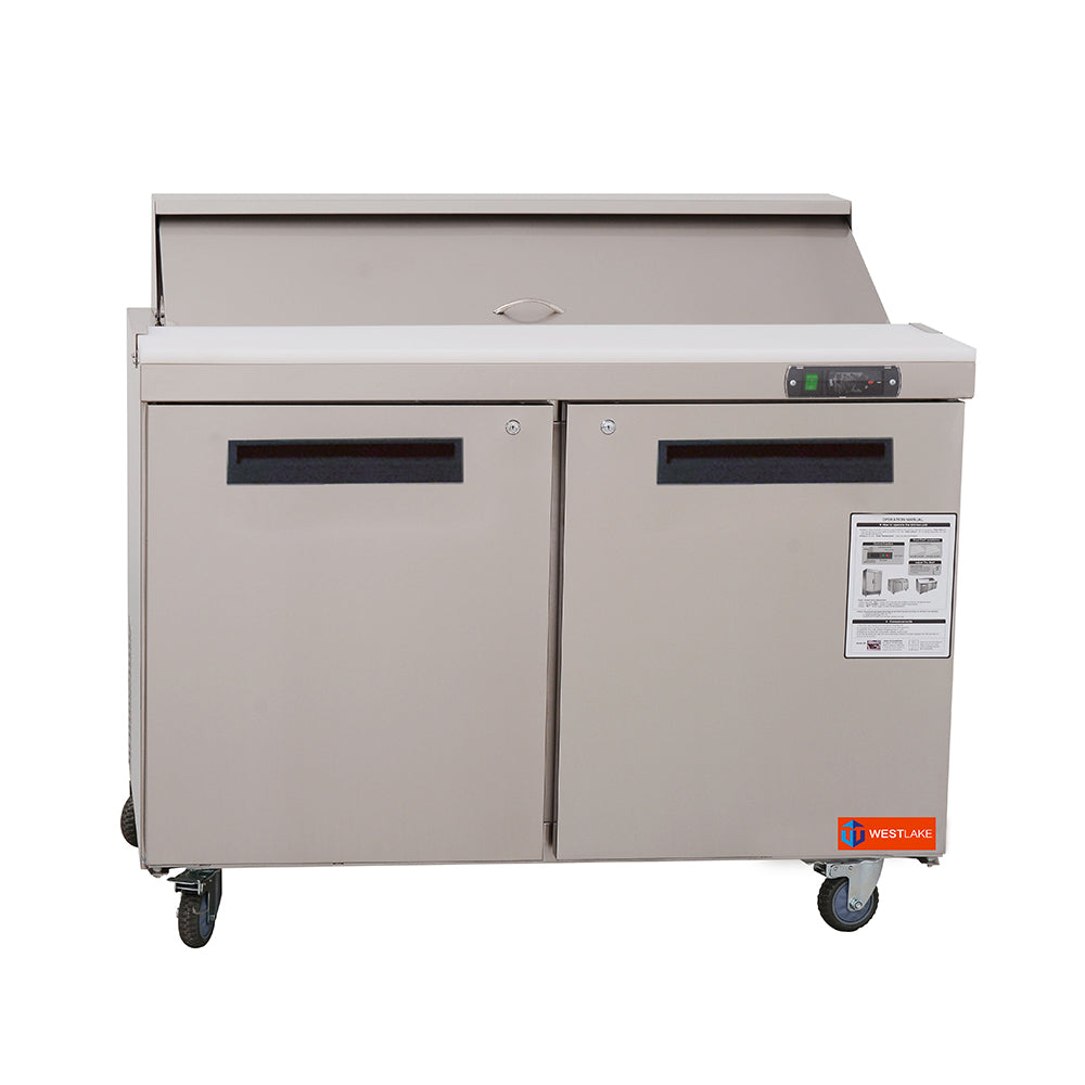 WESTLAKE WKSR-48B Prep Table 48" 2-Door Stainless Steel