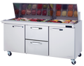 Blue Air BLMT72-D2M-HC 2-Door Mega Top Sandwich Prep Drawer