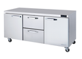 Blue Air BLUR72-D2M-HC 2-Door Undercounter Refrigerator Drawer