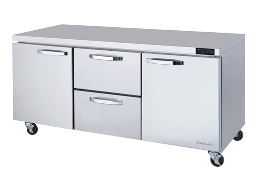 Blue Air BLUR72-D2M-HC 2-Door Undercounter Refrigerator Drawer
