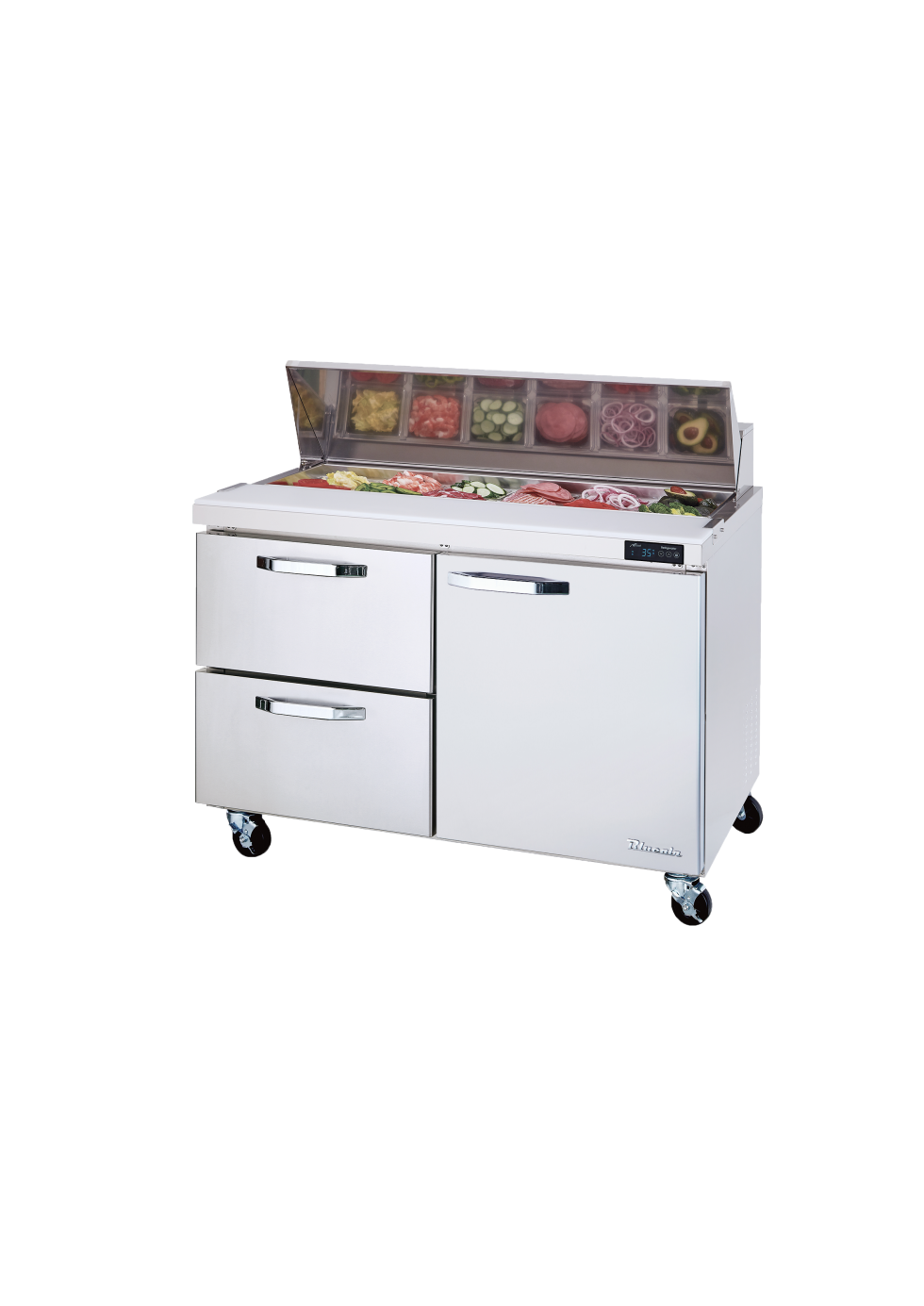Blue Air BLPT48-D2L-HC 1-Door Sandwich Prep Drawer