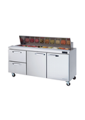 Blue Air BLPT72-D2L-HC 2-Door Sandwich Prep Drawer
