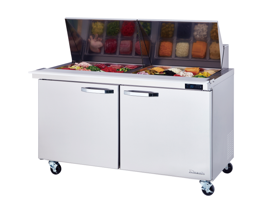 Blue Air BLMT60-HC 2-Door Mega Top Sandwich Prep Table