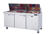 Blue Air BLMT72-HC 3-Door Mega Top Sandwich Prep Table