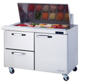 Blue Air BLMT48-D2L-HC 1-Door Mega Top Sandwich Prep Drawer