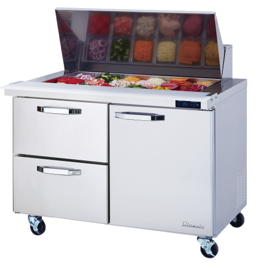 Blue Air BLMT60-D2L-HC 1-Door Mega Top Sandwich Prep Drawer