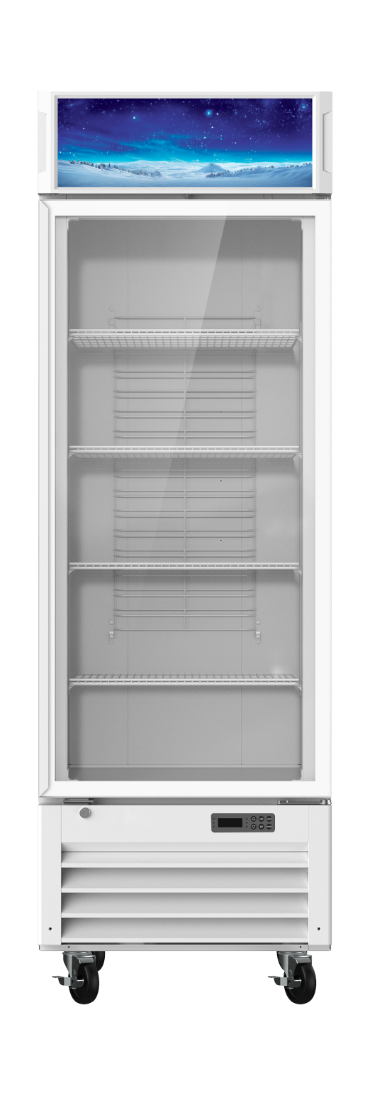 Blue Air BGM23W-HC 1-Door Glass Door Merchandiser Refrigerator – White