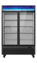 Blue Air BGM49B-HC 2-Door Glass Door Merchandiser Refrigerator – Black