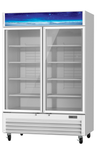 Blue Air BGF49W-HC 2-Door Glass Door Merchandiser Freezer – White