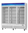 Blue Air BGF72W-HC 3-Door Glass Door Merchandiser Freezer – White