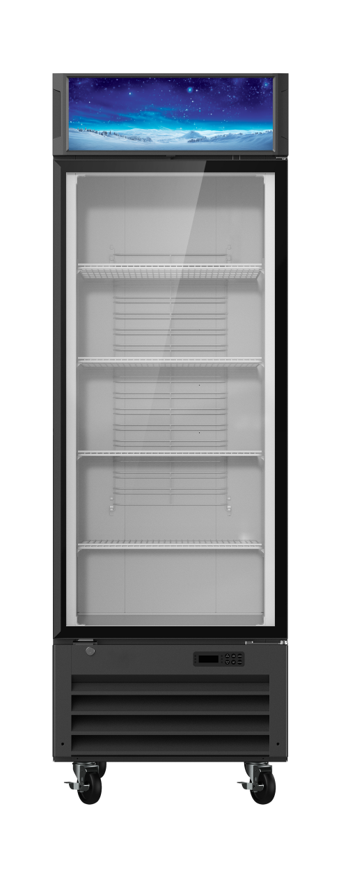 Blue Air BGM23B-HC 1-Door Glass Door Merchandiser Refrigerator – Black