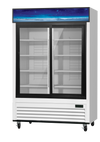 Blue Air BGM47SLW-HC 2-Door Glass Door Merchandiser Refrigerator – White