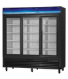 Blue Air BGM69SLB-HC 3-Door Glass Door Merchandiser Refrigerator – Black