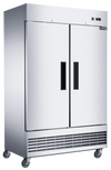 DUKERS D47ER Double Door Shallow Depth Reach In Refrigerator, Bottom Mount Compressor
