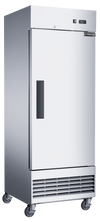 DUKERS D28ER Single Door Shallow Depth Reach In Refrigerator, Bottom Mount Compressor