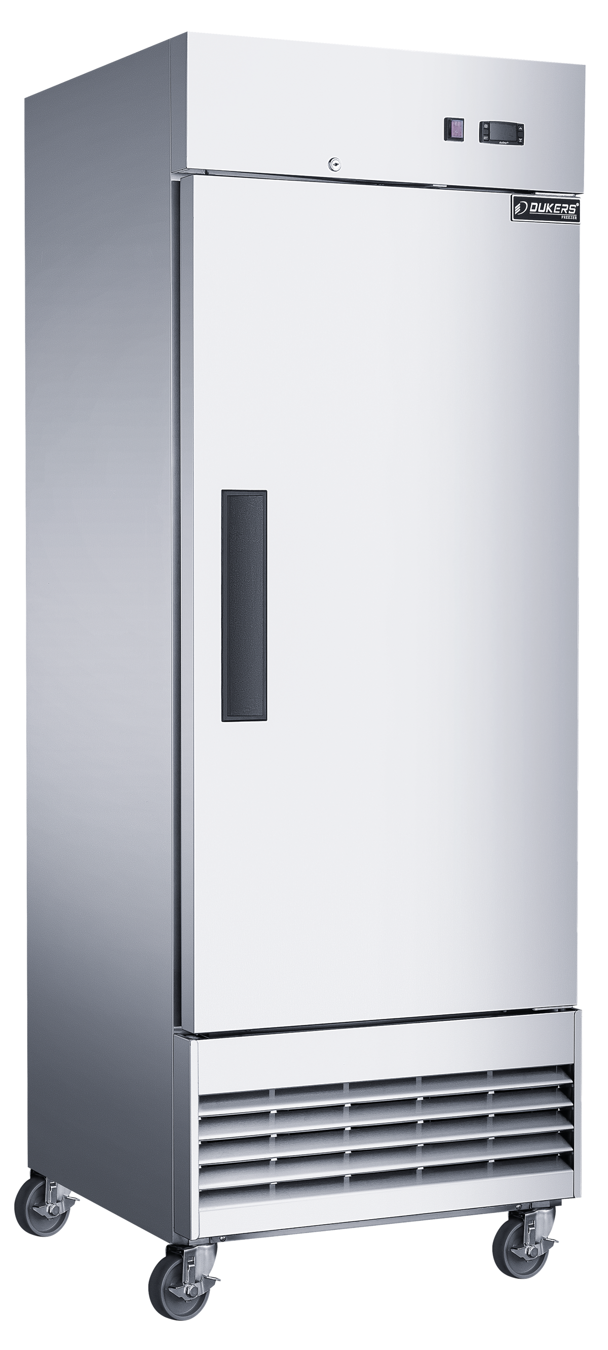 DUKERS D28ER Single Door Shallow Depth Reach In Refrigerator, Bottom Mount Compressor