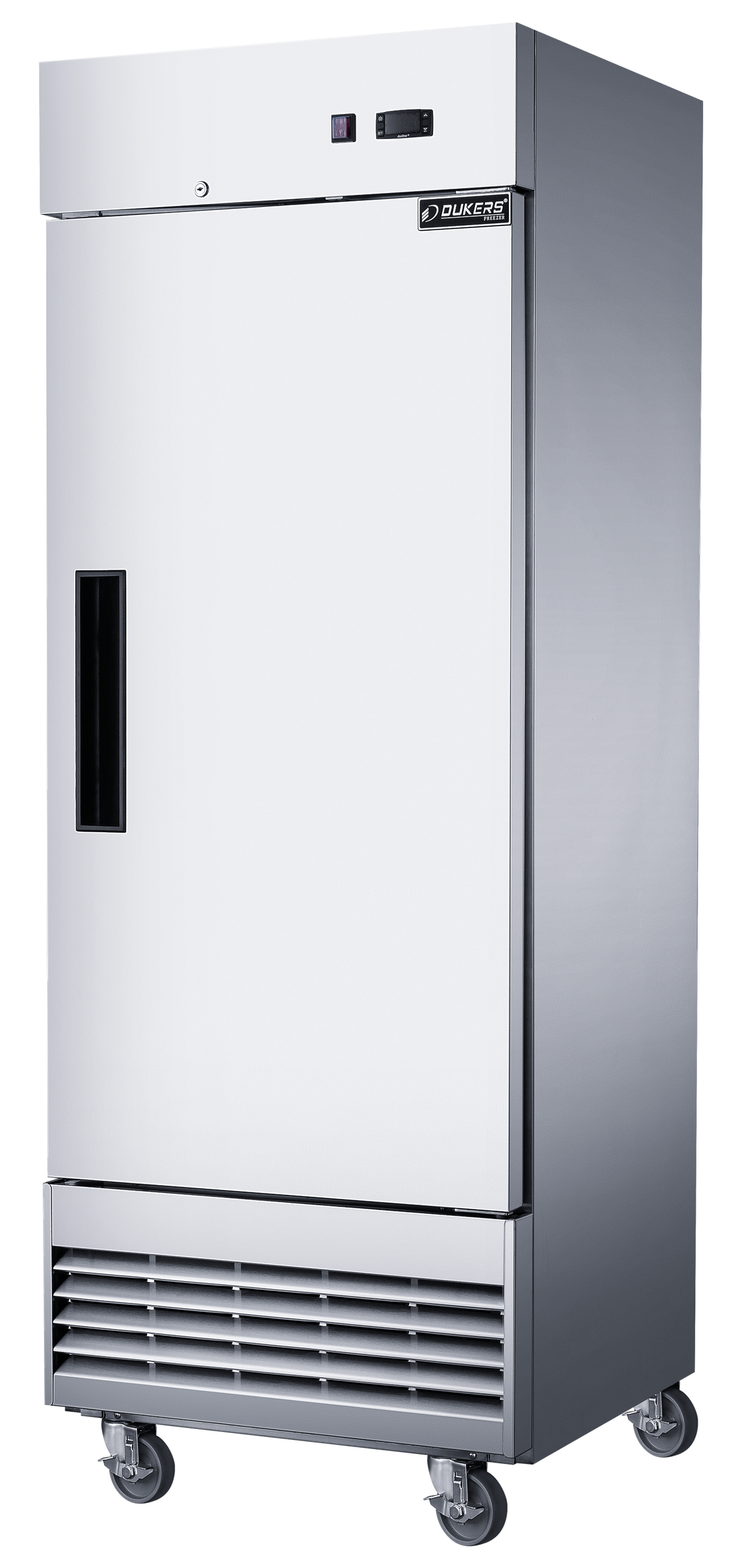 DUKERS D28EF Single Door Shallow Depth Reach In Freezer, Bottom Mount Compressor