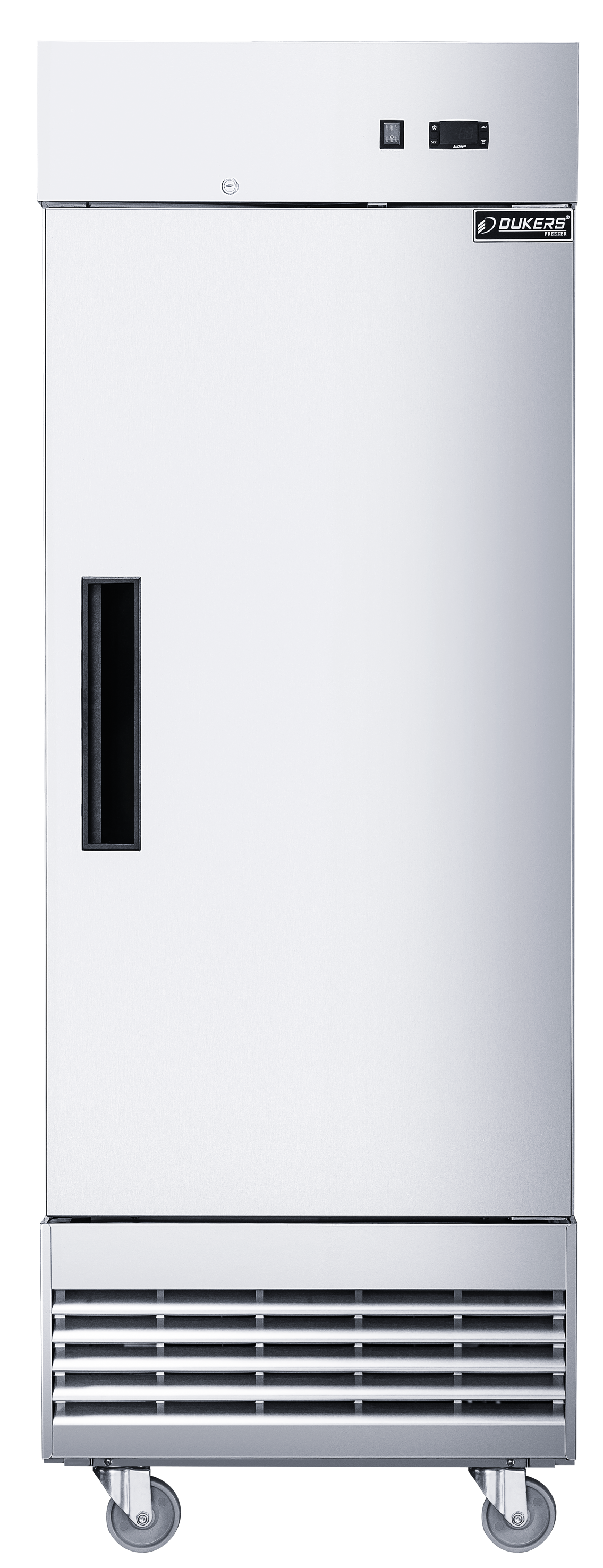 DUKERS D28ER Single Door Shallow Depth Reach In Refrigerator, Bottom Mount Compressor