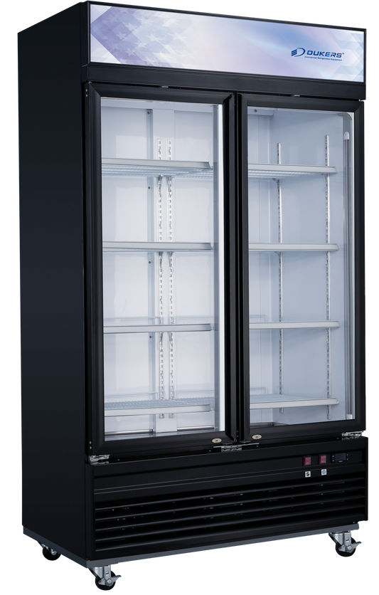 DUKERS DSM-41F Double door freezer merchandiser