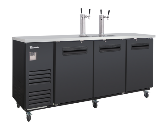 Blue Air BLKC90-4B-HC 3-Door Keg Cooler