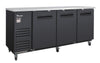 Blue Air BLBB90-4B-HC 3-Door Back Bar Cooler