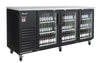 Blue Air BLBB90-4BG-HC 3-Door Glass Door Back Bar Cooler