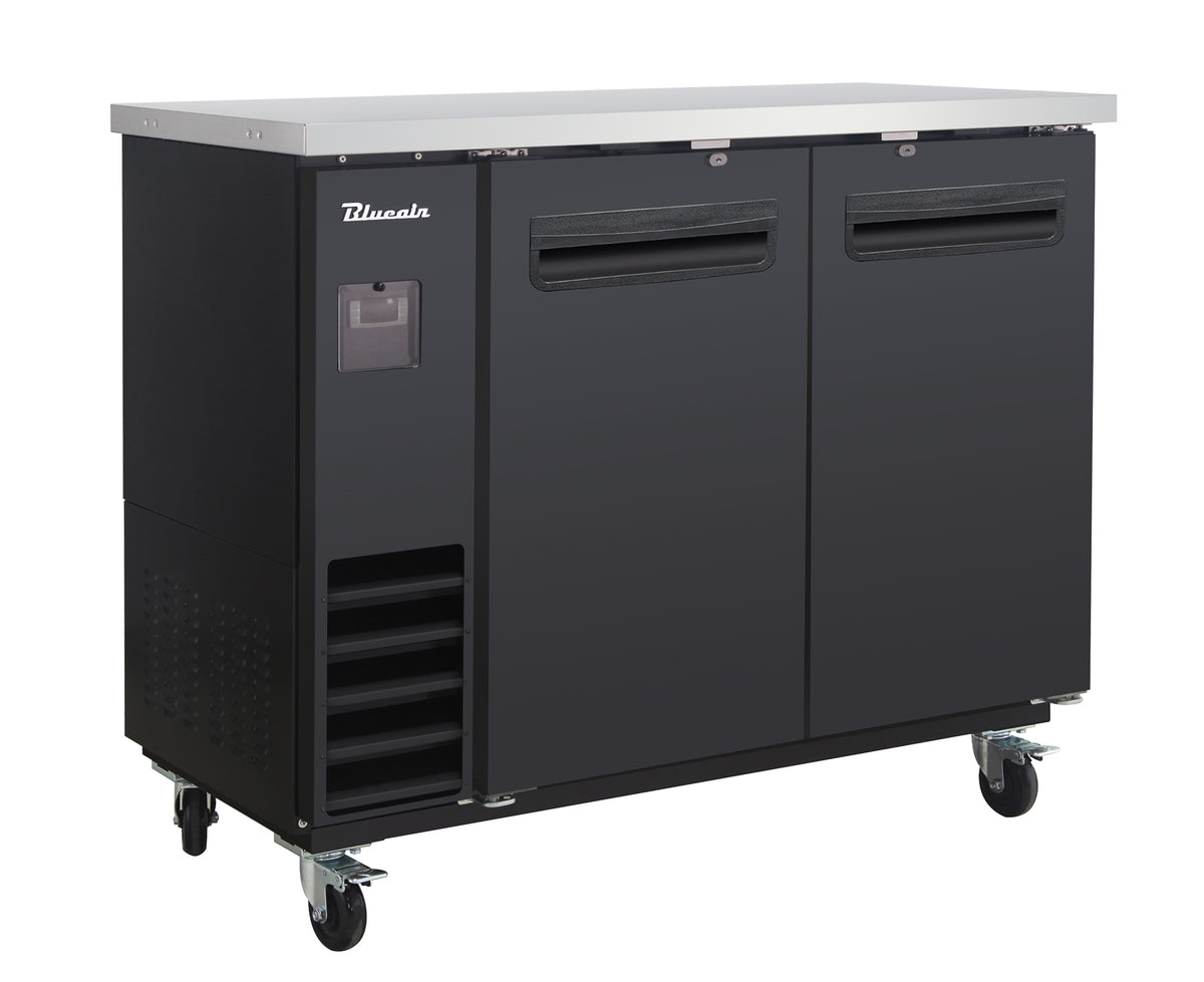 Blue Air BLNBB-48B-HC 2-Door Narrow Back Bar Cooler
