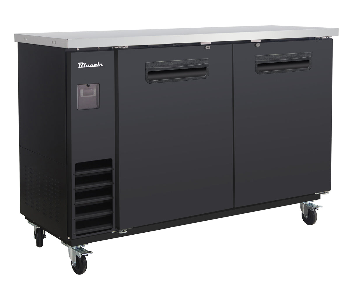 Blue Air BLNBB-60B-HC 2-Door Narrow Back Bar Cooler